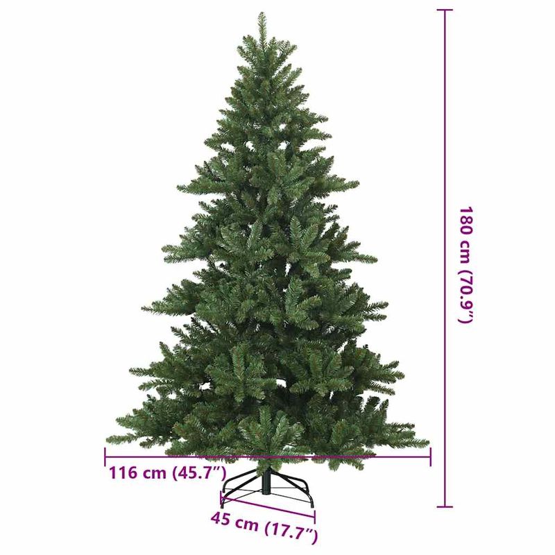 Casa si Gradina - Decoratiuni - Decoratiuni de sezon - Brad de Craciun artificial cu ramuri articulare Verde 180 cm - Infinity.ro