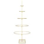 Casa si Gradina - Decoratiuni - Decoratiuni de sezon - Pom de Craciun din metal Auriu 125 cm Otel vopsit in pulbere - Infinity.ro