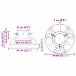 Casa si Gradina - Decoratiuni - Decoratiuni de sezon - Suport pentru brad de Craciun Negru 40 x 40 x 21 cm Otel - Infinity.ro