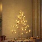 Casa si Gradina - Decoratiuni - Decoratiuni de sezon - Brad de Craciun din lemn natural 150 cm Lemn masiv de pin - Infinity.ro