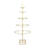 Casa si Gradina - Decoratiuni - Decoratiuni de sezon - Pom de Craciun din metal Auriu 90 cm Otel vopsit in pulbere - Infinity.ro