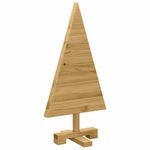 Casa si Gradina - Decoratiuni - Decoratiuni de sezon - Brazi de Craciun cu suport Maro 60 cm Lemn masiv de pin - Infinity.ro