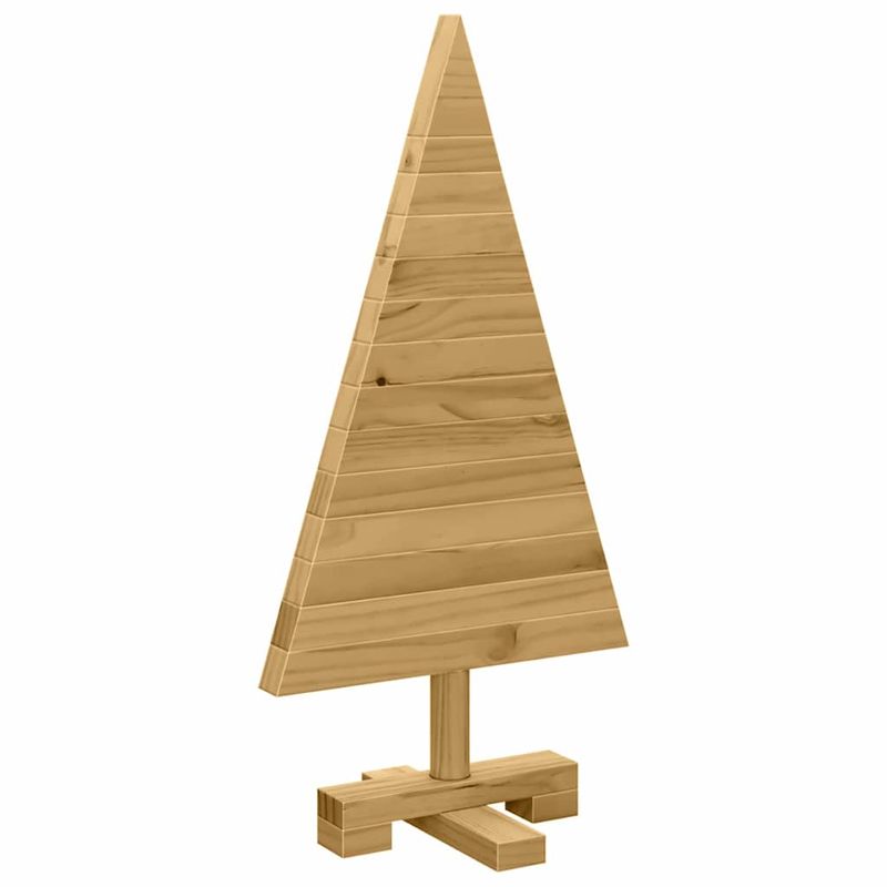 Casa si Gradina - Decoratiuni - Decoratiuni de sezon - Brazi de Craciun cu suport Maro 60 cm Lemn masiv de pin - Infinity.ro