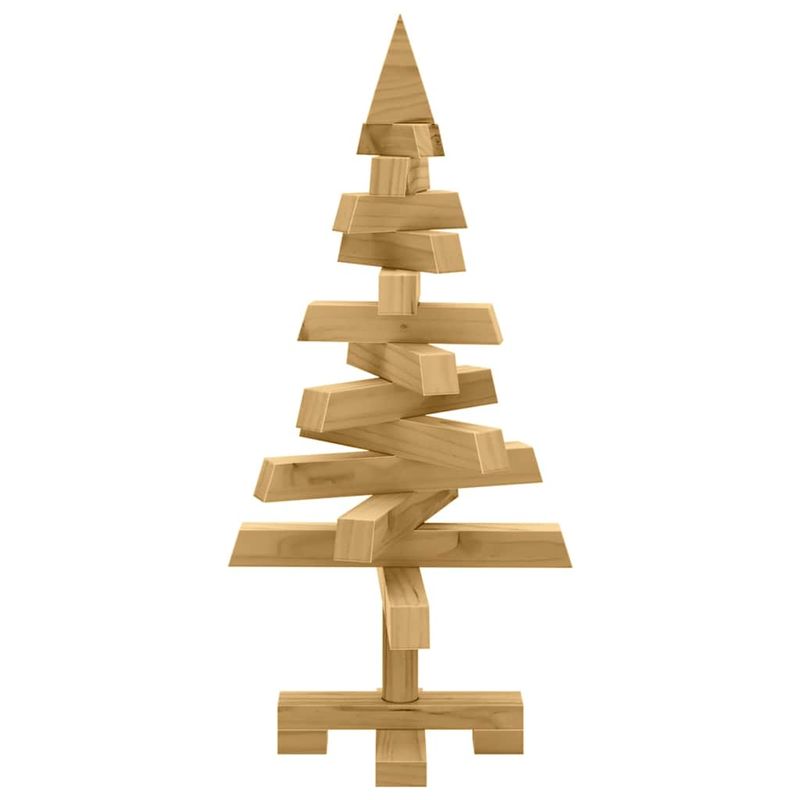 Casa si Gradina - Decoratiuni - Decoratiuni de sezon - Brazi de Craciun cu suport Maro 60 cm Lemn masiv de pin - Infinity.ro
