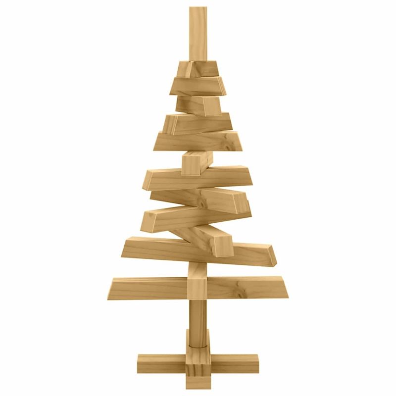 Casa si Gradina - Decoratiuni - Decoratiuni de sezon - Brazi de Craciun cu suport Maro 60 cm Lemn masiv de pin - Infinity.ro