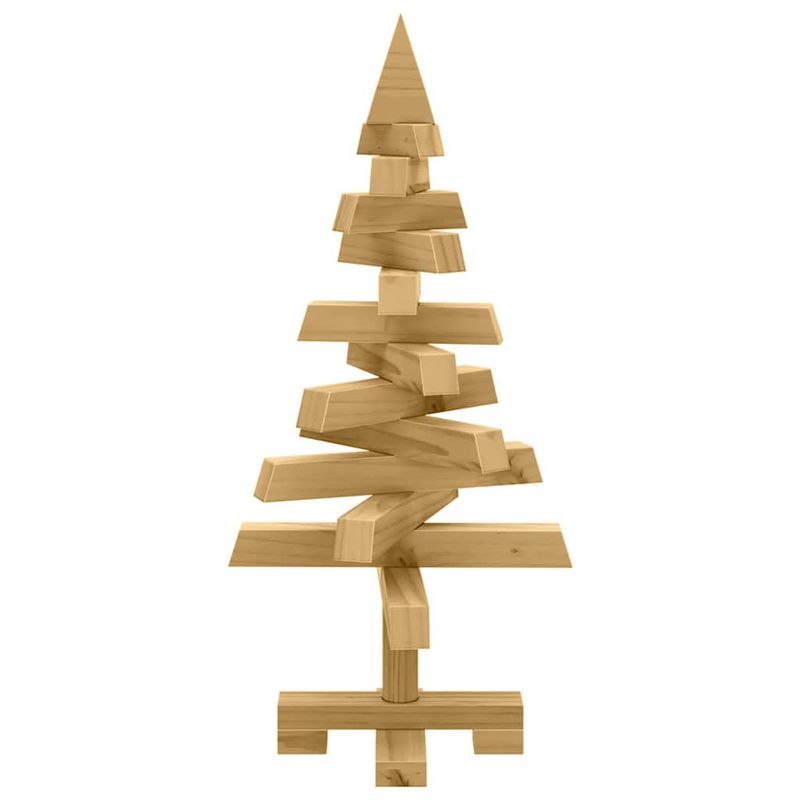 Casa si Gradina - Decoratiuni - Decoratiuni de sezon - Brazi de Craciun cu suport Maro 60 cm Lemn masiv de pin - Infinity.ro