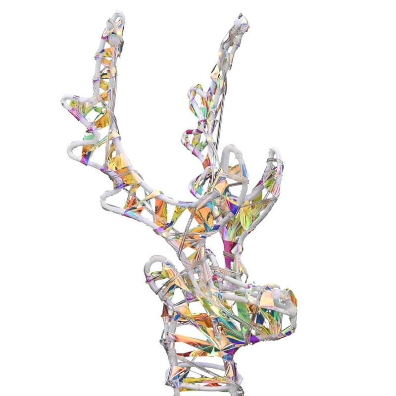 Casa si Gradina - Decoratiuni - Decoratiuni de sezon - Sanie cu ren cu 160 LED Alb cald 30 x 12 x 54.5 cm PET - Infinity.ro