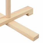 Casa si Gradina - Decoratiuni - Decoratiuni de sezon - Brad de Craciun din lemn natural 150 cm Lemn masiv de pin - Infinity.ro