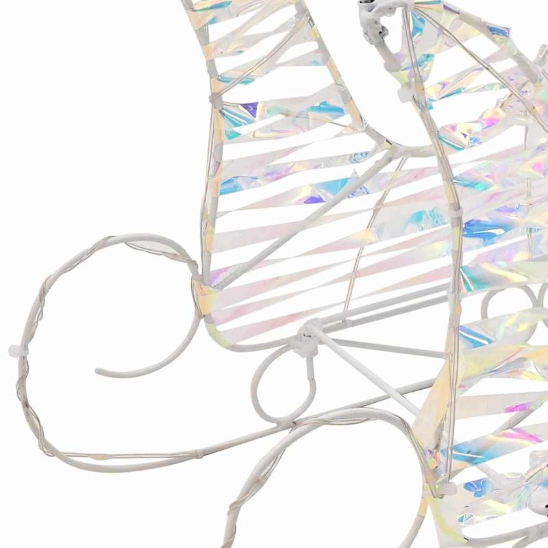 Casa si Gradina - Decoratiuni - Decoratiuni de sezon - Sanie cu ren cu 160 LED Alb cald 30 x 12 x 54.5 cm PET - Infinity.ro