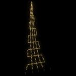 Casa si Gradina - Decoratiuni - Decoratiuni de sezon - Brad de Craciun LED cu 276 LED Alb cald 511 cm Metal - Infinity.ro