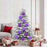 Casa si Gradina - Decoratiuni - Decoratiuni de sezon - Set de Globuri de Craciun 9 pcs Violet - Infinity.ro