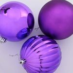 Casa si Gradina - Decoratiuni - Decoratiuni de sezon - Set de Globuri de Craciun 9 pcs Violet - Infinity.ro