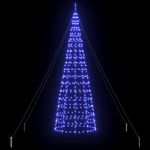 Casa si Gradina - Decoratiuni - Decoratiuni de sezon - Brad de Craciun LED cu 800 LED albastru 400 cm Fier - Infinity.ro