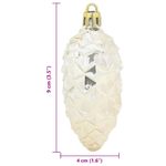 Casa si Gradina - Decoratiuni - Decoratiuni de sezon - Decoratiuni pentru Pomul de Craciun 40 pcs Sampanie - Infinity.ro