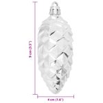 Casa si Gradina - Decoratiuni - Decoratiuni de sezon - Decoratiuni pentru Pomul de Craciun 40 pcs Argintiu - Infinity.ro