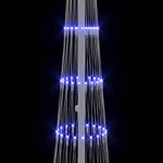 Casa si Gradina - Decoratiuni - Decoratiuni de sezon - Brad de Craciun LED cu 230 LED albastru 51 x 51 x 190 cm Metal - Infinity.ro