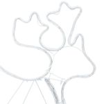 Casa si Gradina - Decoratiuni - Decoratiuni de sezon - Decoratiune LED de Craciun Multicolour 69 x 79 cm PVC - Infinity.ro