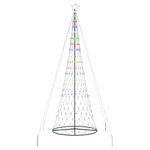 Casa si Gradina - Decoratiuni - Decoratiuni de sezon - Brad de Craciun LED Multicolour 138.5 x 138.5 x 399 cm Metal - Infinity.ro