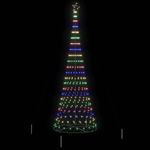 Casa si Gradina - Decoratiuni - Decoratiuni de sezon - Brad de Craciun LED Multicolour 138.5 x 138.5 x 399 cm Metal - Infinity.ro