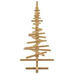 Casa si Gradina - Decoratiuni - Decoratiuni de sezon - Brad de Craciun din lemn Maro 120 cm Lemn masiv de pin - Infinity.ro