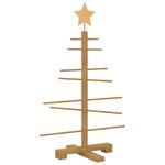 Casa si Gradina - Decoratiuni - Decoratiuni de sezon - Brad de Craciun din lemn cu suport Maro 75 cm Bambus - Infinity.ro