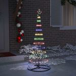 Casa si Gradina - Decoratiuni - Decoratiuni de sezon - Brad de Craciun LED Multicolour 71 x 71 x 184.5 cm Metal - Infinity.ro