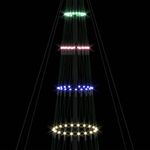 Casa si Gradina - Decoratiuni - Decoratiuni de sezon - Brad de Craciun LED Multicolour 138.5 x 138.5 x 399 cm Metal - Infinity.ro