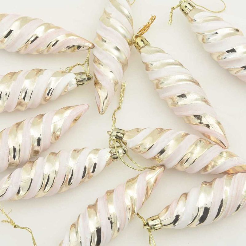 Casa si Gradina - Decoratiuni - Decoratiuni de sezon - Decoratiuni pentru Pomul de Craciun 40 pcs Sampanie - Infinity.ro