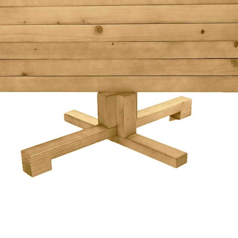 Casa si Gradina - Decoratiuni - Decoratiuni de sezon - Brad de Craciun din lemn Maro 120 cm Lemn masiv de pin - Infinity.ro