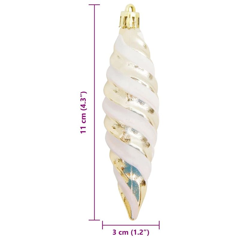 Casa si Gradina - Decoratiuni - Decoratiuni de sezon - Decoratiuni pentru Pomul de Craciun 40 pcs Sampanie - Infinity.ro