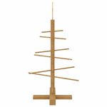 Casa si Gradina - Decoratiuni - Decoratiuni de sezon - Brad de Craciun din lemn cu suport Maro 75 cm Bambus - Infinity.ro