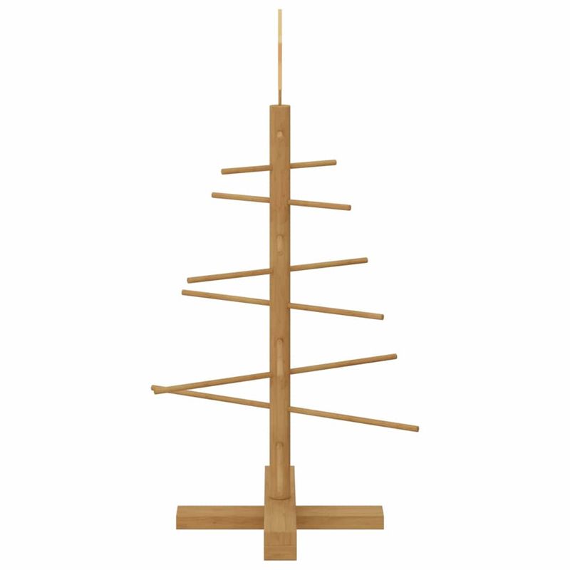 Casa si Gradina - Decoratiuni - Decoratiuni de sezon - Brad de Craciun din lemn cu suport Maro 75 cm Bambus - Infinity.ro