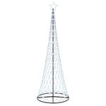 Casa si Gradina - Decoratiuni - Decoratiuni de sezon - Brad de Craciun LED Alb rece 100.5 x 100.5 x 302.5 cm Metal - Infinity.ro