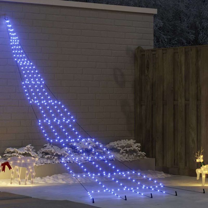 Casa si Gradina - Decoratiuni - Decoratiuni de sezon - Brad de Craciun LED cu 276 LED albastru 511 cm Metal - Infinity.ro