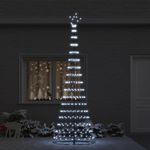 Casa si Gradina - Decoratiuni - Decoratiuni de sezon - Brad de Craciun LED Alb rece 100.5 x 100.5 x 302.5 cm Metal - Infinity.ro