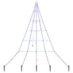 Casa si Gradina - Decoratiuni - Decoratiuni de sezon - Brad de Craciun LED cu 112 LED albastru 182 cm Metal - Infinity.ro