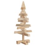 Casa si Gradina - Decoratiuni - Decoratiuni de sezon - Brazi de Craciun cu suport natural 60 cm Lemn masiv de pin - Infinity.ro