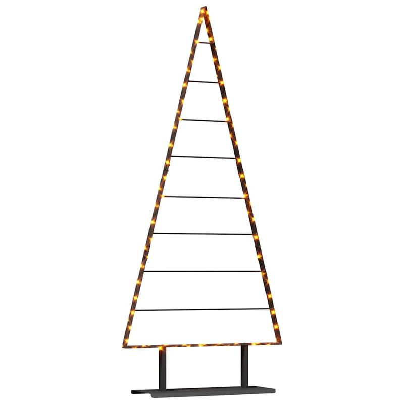 Casa si Gradina - Decoratiuni - Decoratiuni de sezon - Pom de Craciun din metal cu suport Negru 180 cm Otel - Infinity.ro