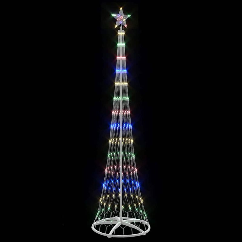 Casa si Gradina - Decoratiuni - Decoratiuni de sezon - Brad de Craciun LED Multicolour 70 x 70 x 250 cm Metal - Infinity.ro