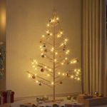 Casa si Gradina - Decoratiuni - Decoratiuni de sezon - Brad de Craciun din lemn natural 180 cm Lemn masiv de pin - Infinity.ro