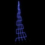 Casa si Gradina - Decoratiuni - Decoratiuni de sezon - Brad de Craciun LED cu 276 LED albastru 511 cm Metal - Infinity.ro