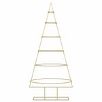 Casa si Gradina - Decoratiuni - Decoratiuni de sezon - Pom de Craciun din metal Auriu 150 cm Otel vopsit in pulbere - Infinity.ro