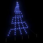 Casa si Gradina - Decoratiuni - Decoratiuni de sezon - Brad de Craciun LED cu 112 LED albastru 182 cm Metal - Infinity.ro