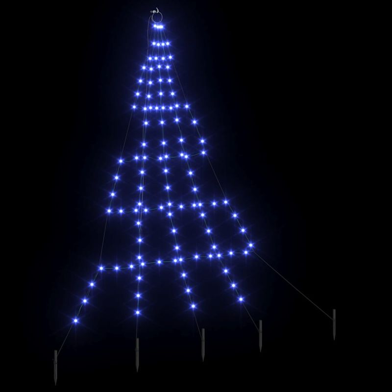 Casa si Gradina - Decoratiuni - Decoratiuni de sezon - Brad de Craciun LED cu 112 LED albastru 182 cm Metal - Infinity.ro