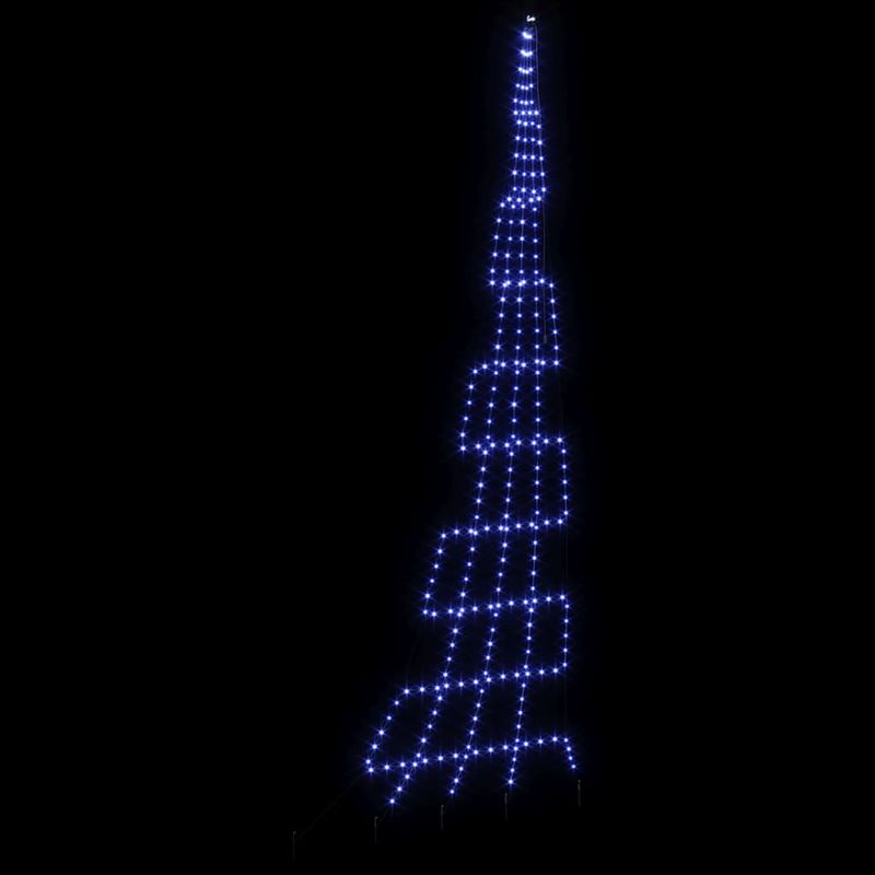 Casa si Gradina - Decoratiuni - Decoratiuni de sezon - Brad de Craciun LED cu 276 LED albastru 511 cm Metal - Infinity.ro