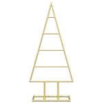 Casa si Gradina - Decoratiuni - Decoratiuni de sezon - Pom de Craciun din metal Auriu 60 cm Otel vopsit in pulbere - Infinity.ro