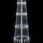 Casa si Gradina - Decoratiuni - Decoratiuni de sezon - Brad de Craciun LED cu 290 LED Alb rece 70 x 70 x 250 cm Metal - Infinity.ro