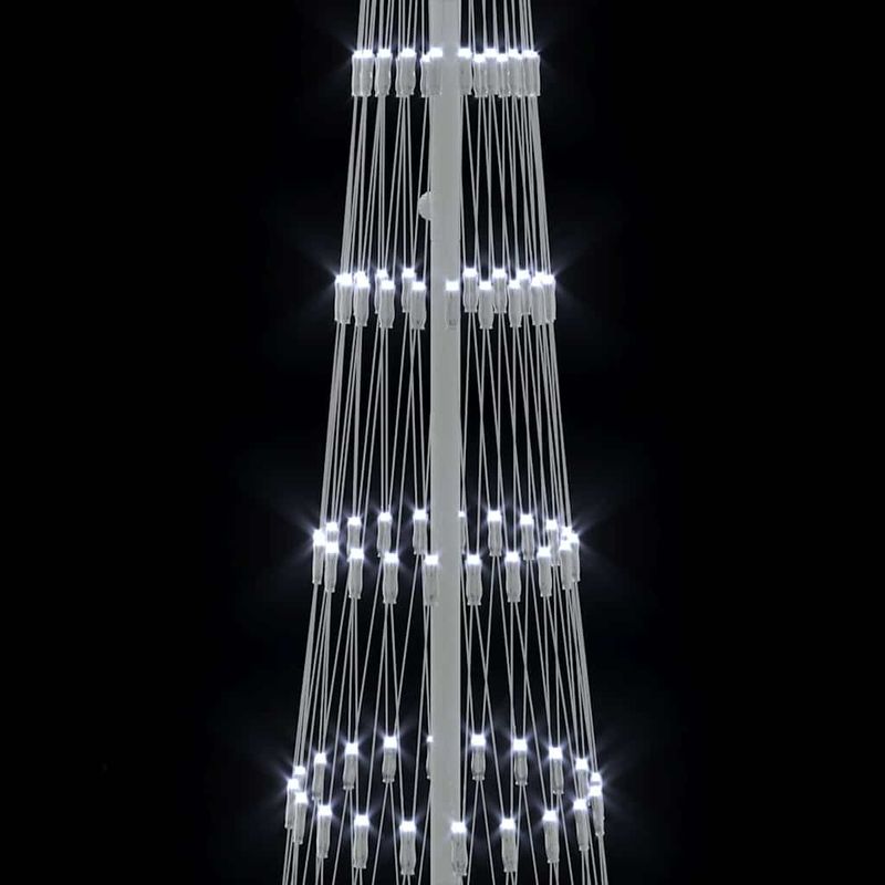 Casa si Gradina - Decoratiuni - Decoratiuni de sezon - Brad de Craciun LED cu 290 LED Alb rece 70 x 70 x 250 cm Metal - Infinity.ro