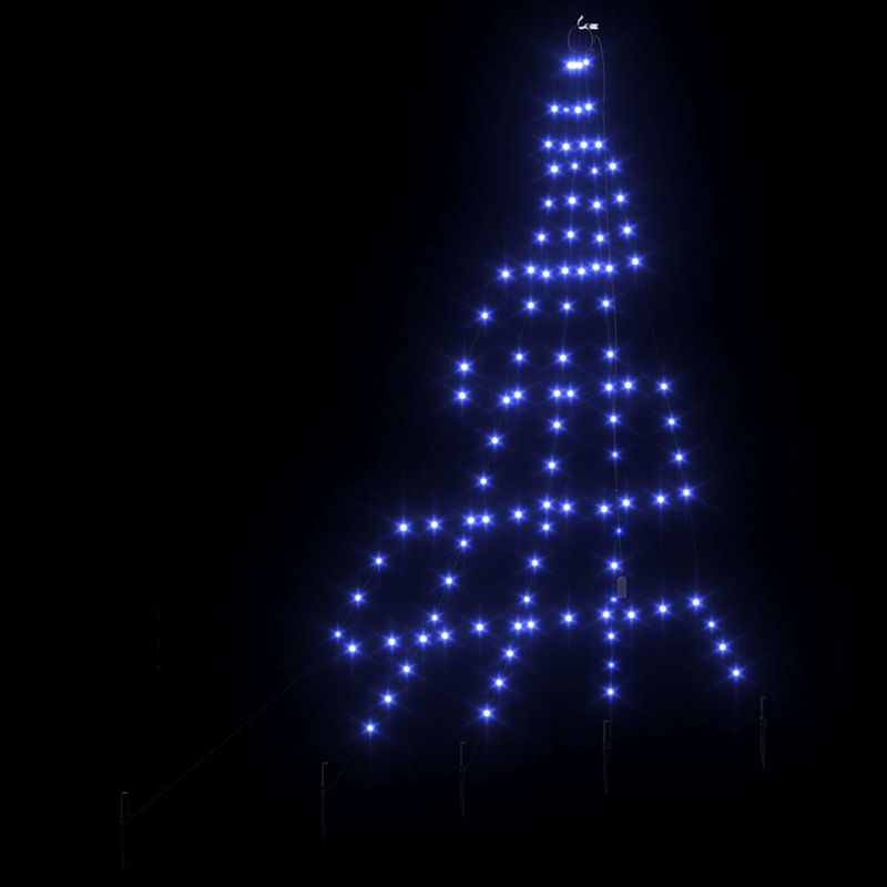 Casa si Gradina - Decoratiuni - Decoratiuni de sezon - Brad de Craciun LED cu 112 LED albastru 182 cm Metal - Infinity.ro
