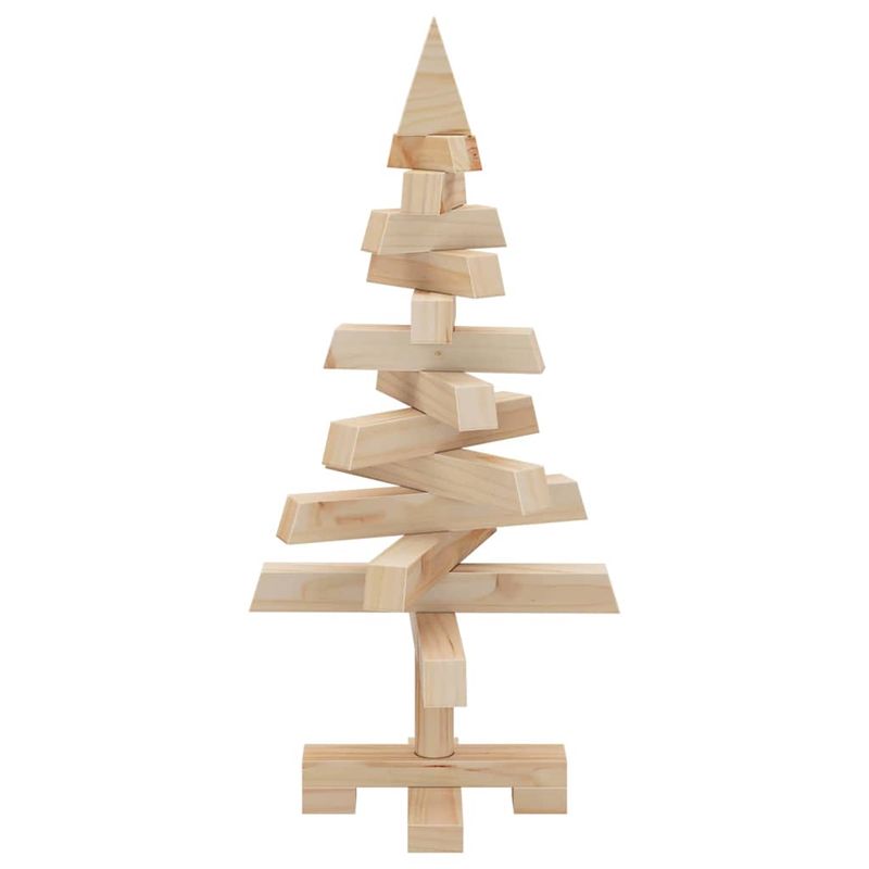 Casa si Gradina - Decoratiuni - Decoratiuni de sezon - Brazi de Craciun cu suport natural 60 cm Lemn masiv de pin - Infinity.ro